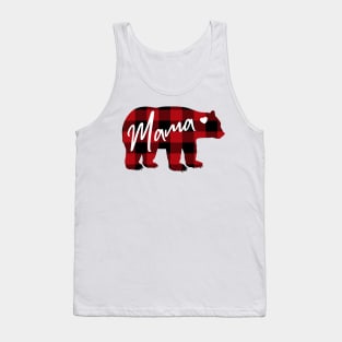 Mama Bear. Buffalo Plaid design Tank Top